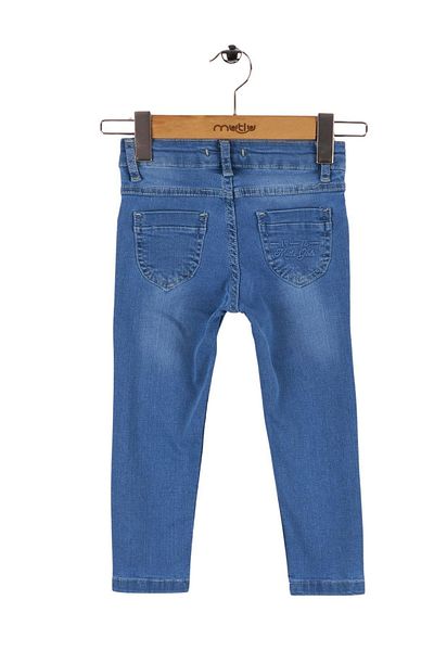 Mutlu Kids Girl's Jeans - Happy Pocket Zipped