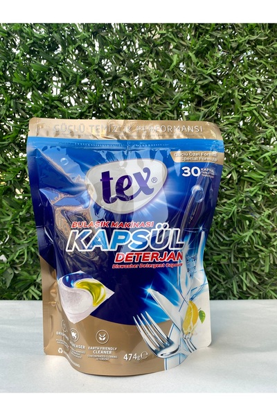 Tex Bulaşık Makinesi Kapsül Deterjan-30 Kapsül