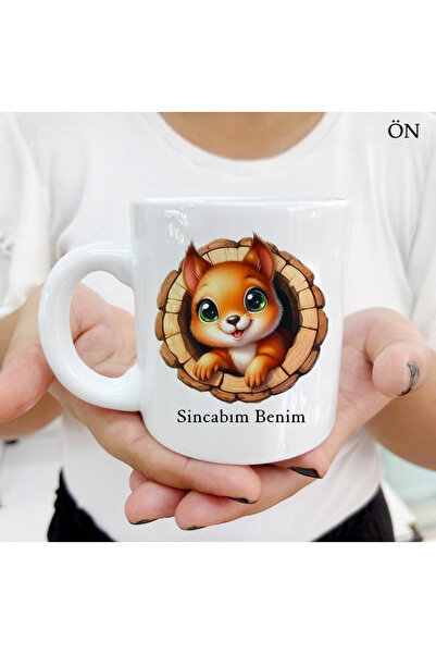 Hediyeciabla كوب لطيف على شكل سنجاب مناسب لجميع الأعمار والمتعة