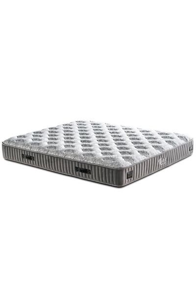 Niron Yatak Line Visco Yatak Çift Kişilik 28 cm Visco Süngerli Yaylı Lüks Yatak Orta Sert Koyu Gri