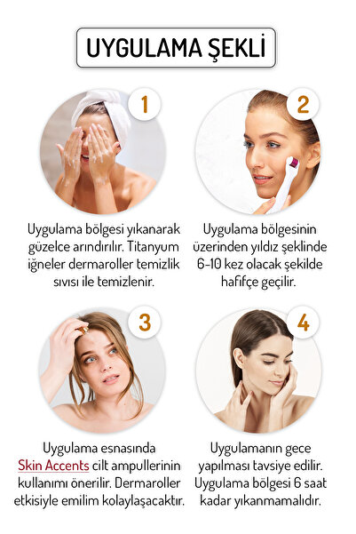 Zgts Dermaroller 0.25mm Dezenfektan Hediye 192 Titanyum Iğneli Gold Derma Roller