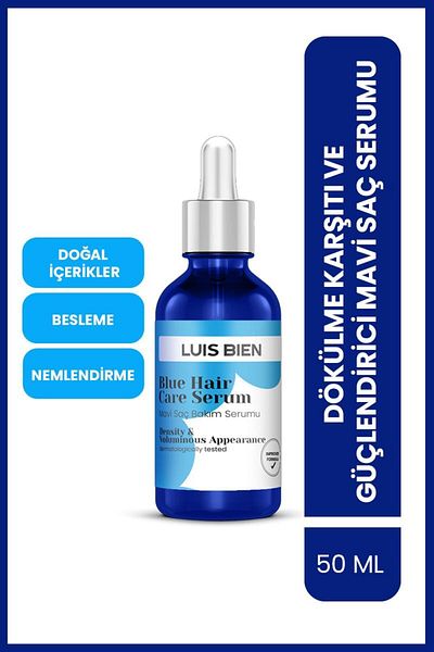 Luis Bien 50 ml Strengthening Blue Hair and Beard Serum for Men - New