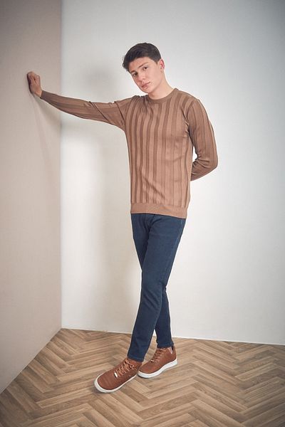 Fulla Moda Ίσιο τζιν παντελόνι με φερμουάρ