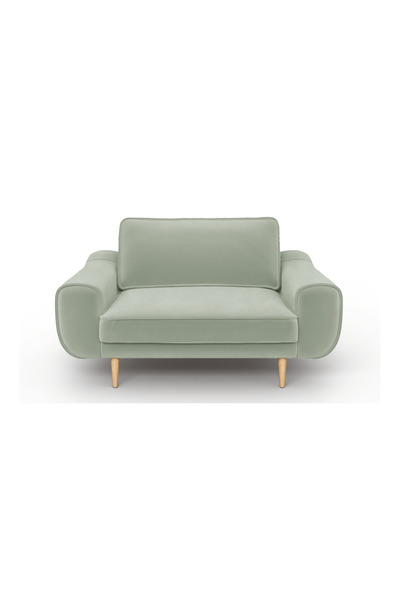 Normod Klem Loveseat Ahşap Ayak - Kadife