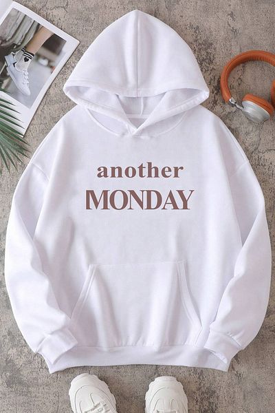 uyguntarz Φούτερ Monday Printed Cotton Oversize