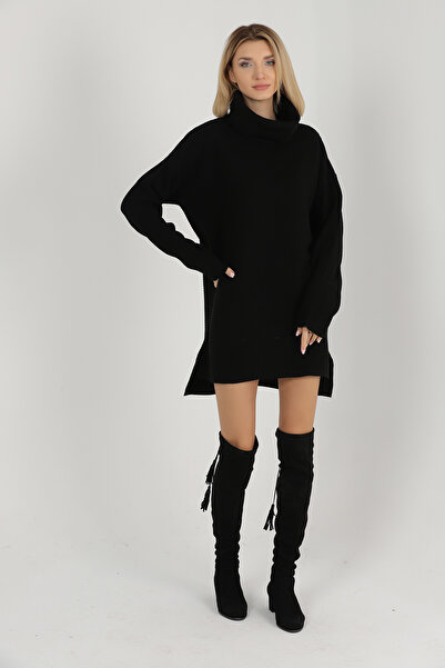 GND Şal Yaka Triko Elbise