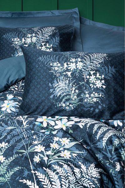CEKAVE Imvelo Petrol Satin Nev Set Double