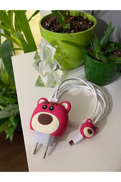 Tasarım Iphone 18w/20w Uyumlu Şarj Kablosu Ucu Ve Şarj Başlığı Kılıfı