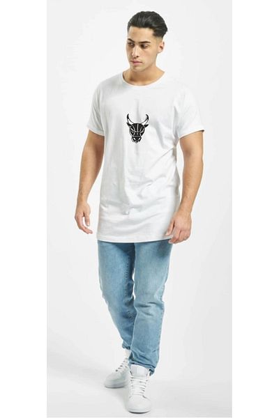 HOFFNUNG Unisex Oversized T-Shirt - Big Ox Printed, Short Sleeve