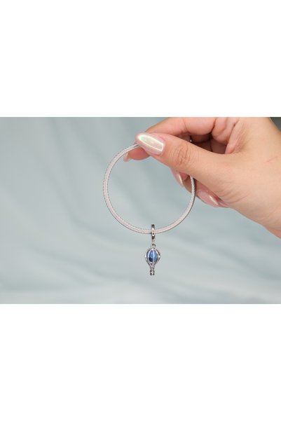CYB STUDİO Blue Balloon Stainless Steel Charm