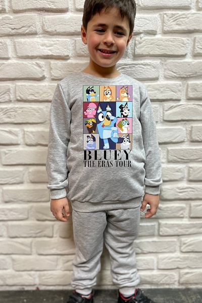 endudu Bluey Printed Children's 2-Piece Set - Kindergarten and Nursery 100% Cotton