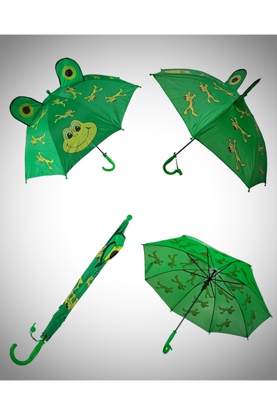 Rainwalker Kulaklı Ve Düdüklü Eğlenceli Karikatür Çoçuk Şemsiyesi