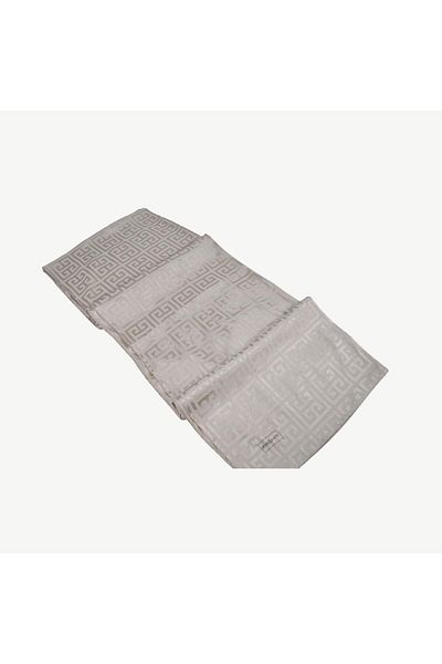 PİRAMİT Beige Premium Jacquard Shawl