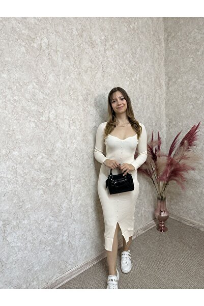 Nisan Triko Triko Kalem Elbise