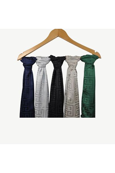 PİRAMİT Khaki Color Premium Jacquard Shawl