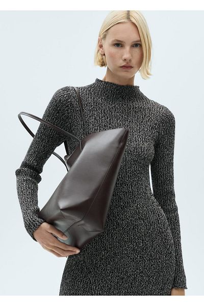 MANGO Woman Wrapped Knitwear Dress