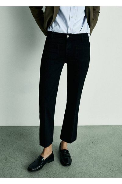MANGO Woman Mid waist flare jeans