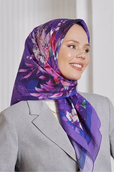Loryan MÜRDÜΜ Loryan Scarf Diamond Flor Εσάρπα
