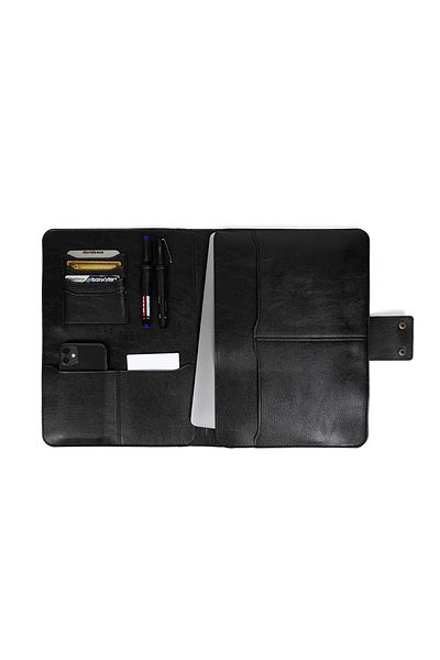 deridense M2 Vegan Leather Organizer για Macbook Pro-air 13-14 ιντσών - Χαρτοφύλακας, Θήκη Tablet, Costa Black
