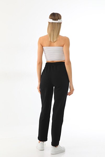 kallima Ψηλόμεσο μαύρο εποχιακό γυναικείο φούτερ - Κλασική άνετη εφαρμογή στα πόδια