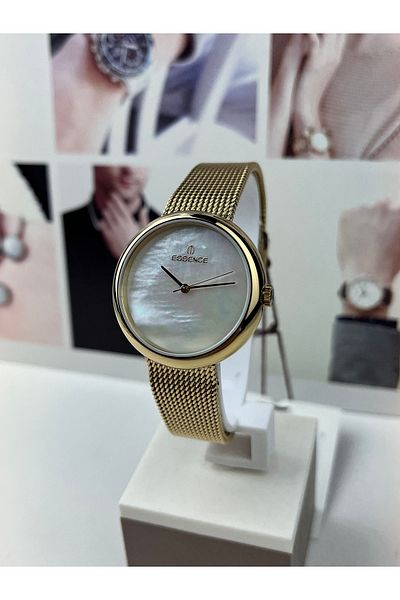 Essence Gold Straw Women's Wristwatch 5 Atm Waterproof