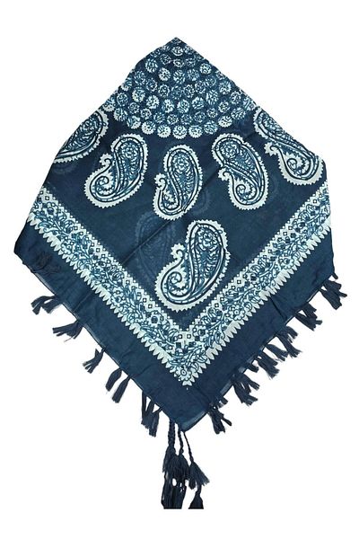 Safir Tuhafiye Βαμβακερό Ινδικό Φουλάρι 110 cm x 110 cm |   Ινδική γραφή