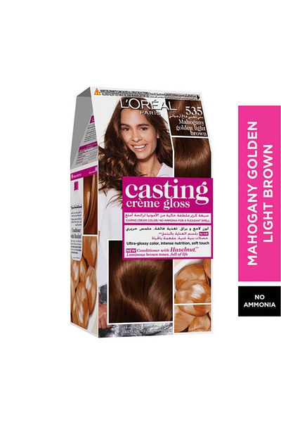 L'Oreal Paris Casting Crème Gloss 535 Mahagony Golden Light Brown