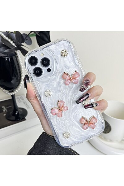 Rivor Apple iPhone 16 Pro Max Case with Camera Protrusion Embossed Butterfly ...