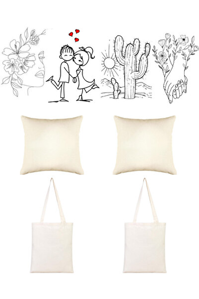 Elbasan Tekstil Şablonlu Punch Nakış Seti 8 Parça