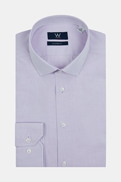 W Collection Lila Klasik Gömlek