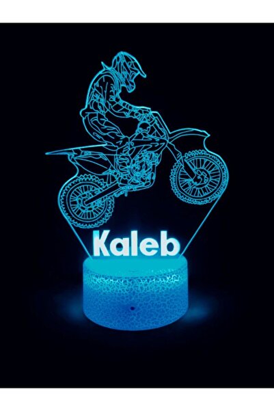 Aksesuar 3D Gece Lambası(KİŞİSELEŞTİRİLEBİLİR) Motor Tasarımlı