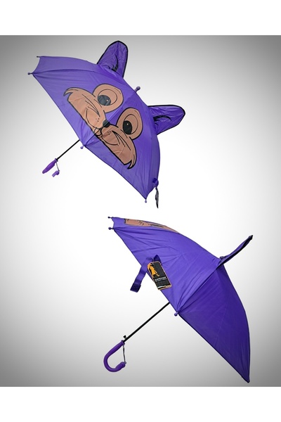 Rainwalker Kulaklı Ve Düdüklü Eğlenceli Karikatür Çoçuk Şemsiyesi