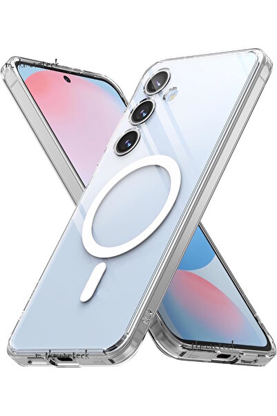 m.tk moveteck Samsung Galaxy S24 Fe Kılıf Magsafe Wireless Kablosuz Şarj Dest...