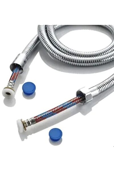 Ahlez Banyo Spiral Çelik Örgülü Paslanmaz Kırılmaz 150cm Duş Hortumu