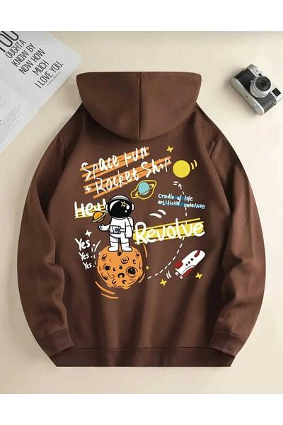 KOZİA OUTDOORS Суичър с качулка с щампа Malkoçbey the Galaxy
