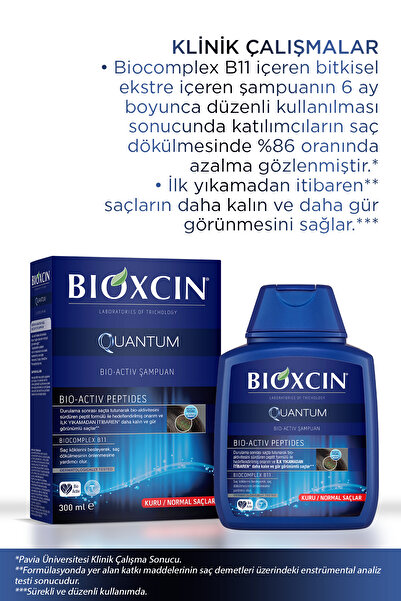 Bioxcin Quantum Şampuan 3 Al 2 Öde Kuru Normal Saçlar Için-