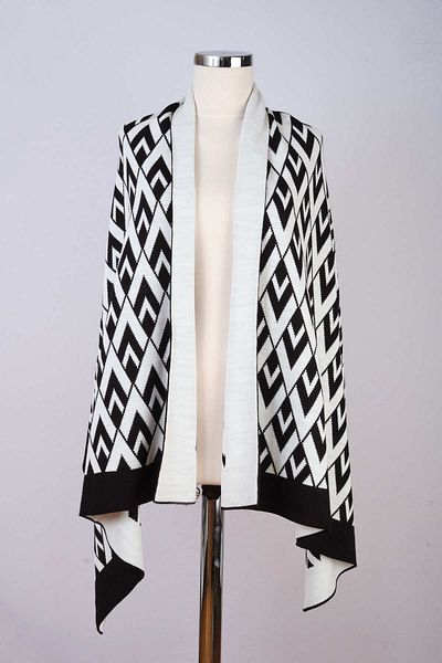Sebir Moda V Patterned Knitwear Shawl