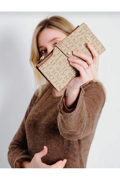 GP GUES POLO Just Polo Women's Sand Taban 14 Compartment Wallet