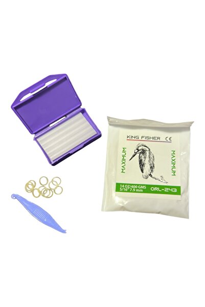 First Class Diş Teli Lastiği 5/16 14.0 oz 7.9mm Ağıziçi Lastik-Ortodonti Lastiği Takma Aparatı ve Ortodonti Mumu