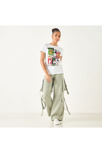 SP Characters Crew Neck T-shirt with Short Sleeves
