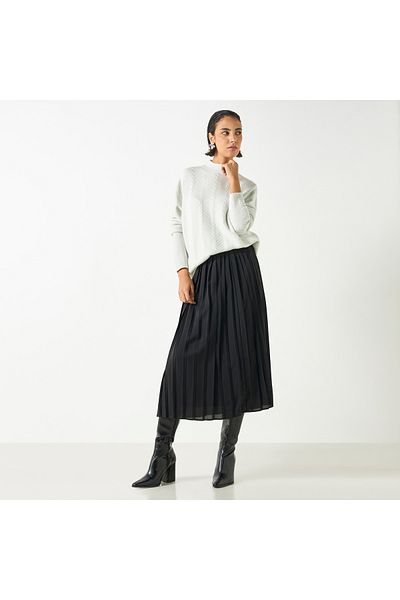 2Xtremz Textured High Neck Sweater with Long Sleeves