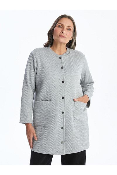 LC Waikiki Lcw Grace Crew Neck Print Women's Cardigan