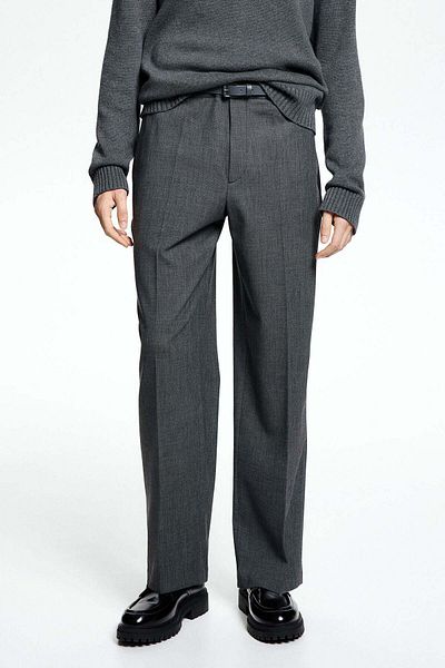 H&M Relaxed Fit Wool-blend suit trousers