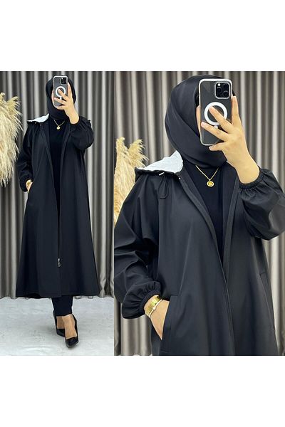 suffemoda Hooded Trench Coat
