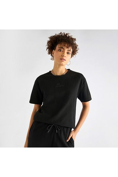 FAV Embroidered Crew Neck T-shirt and Pants Set