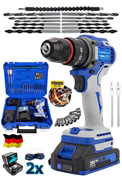 DYNAMİC MAX ALMAN ŞARJLI 980F KÖMÜRSÜZ MOTOR ÇELİK MANDREN AKÜLÜ DARBELİ MATK...