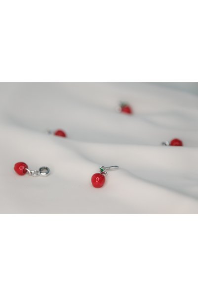 CYB STUDİO RED APPLE STAINLESS STEEL CHARM