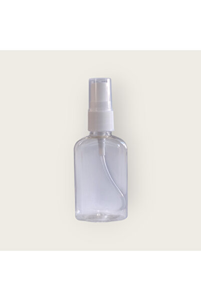 ÇANAKKALE kolonyaları Sprey Başlıklı 50 ml Boş Pet Şişe Yassı (50 Adet)
