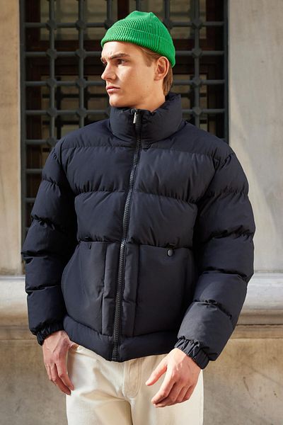 Danger Ανδρικό αδιάβροχο πουπουλένιο παλτό Navy Blue
