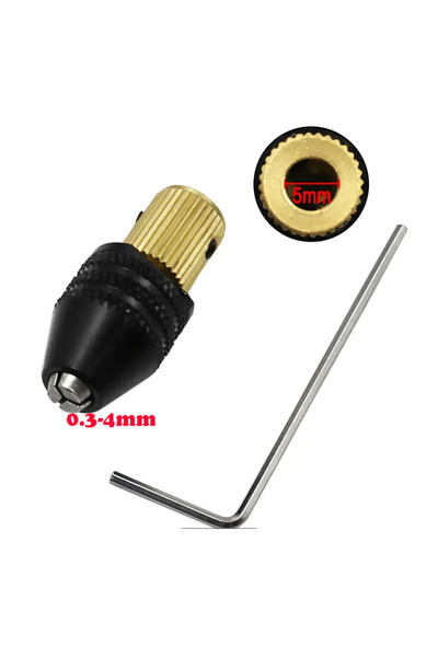 BGA 1 adet 5.0mm  Elektrikli motor şaftı Mini Chuck fikstür küçük matkap ucu ...